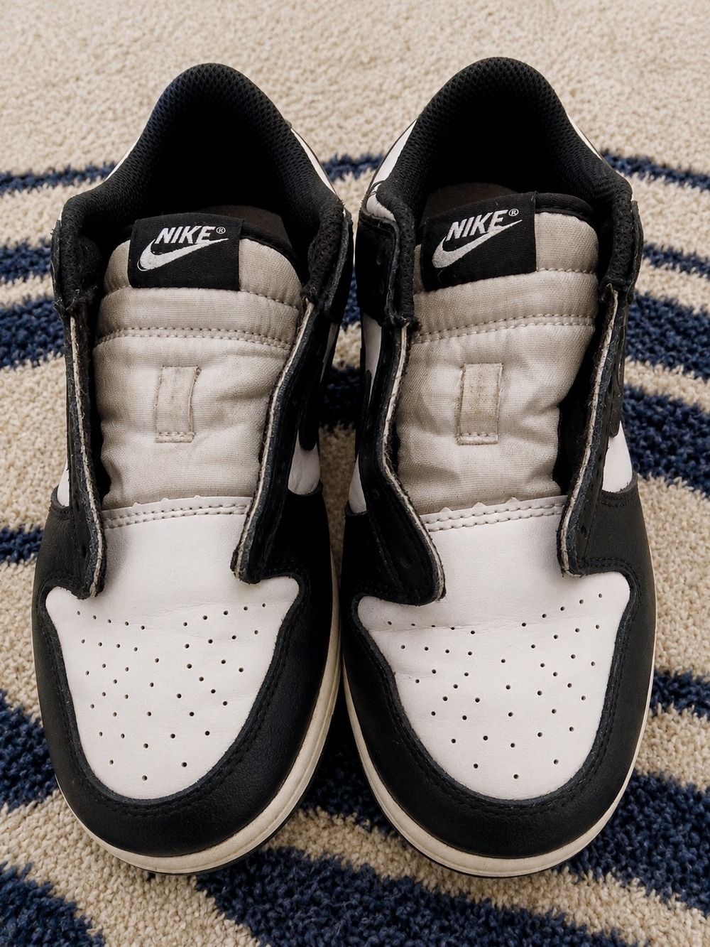 Nike Dunk Low Retro Black White Kids - Picture 4 of 6